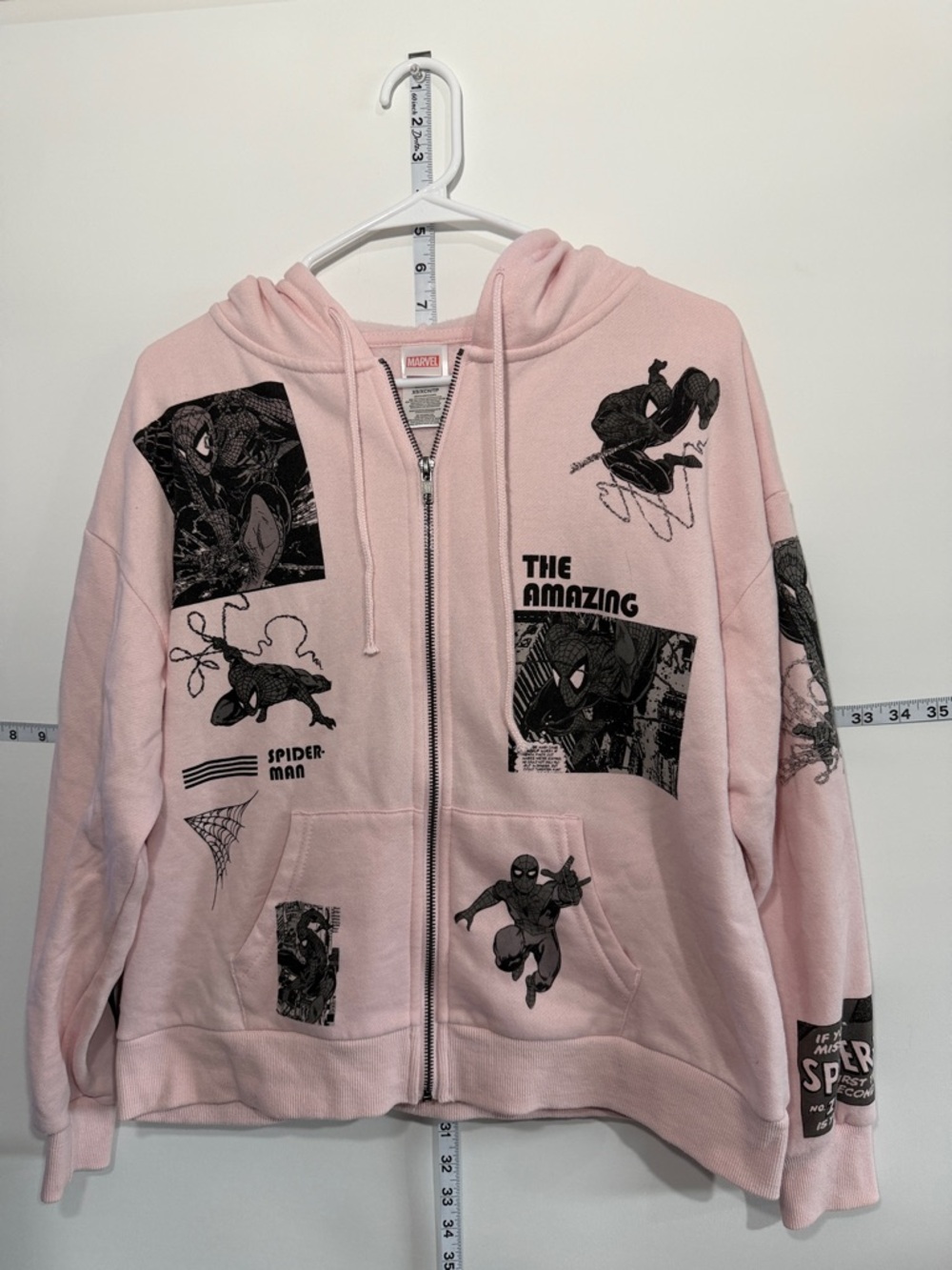 Marvel Pink Spider-Man Graphic Zip Hoodie